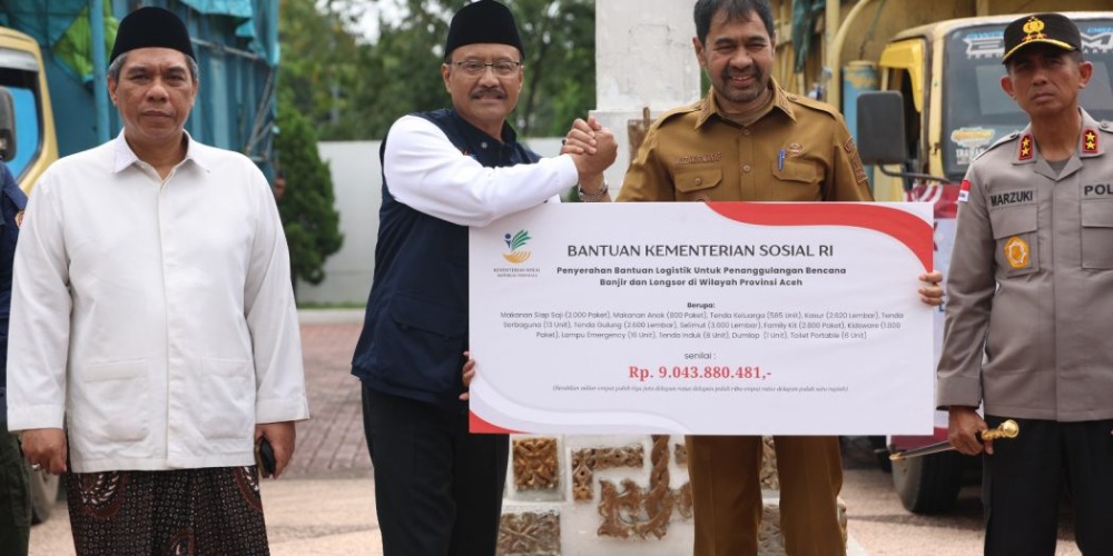 Kemensos Kirim Bantuan Logistik